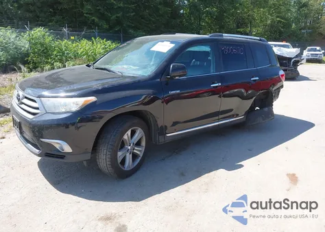 2013 Toyota Highlander Limited V6 z USA, uszkodzony, nr VIN 5TDDK3EH5DS210415